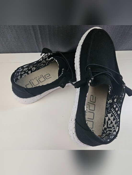 Hey Dude Shoes - Hey Dude Women's Black Wally Shoe - Casual Slip-On